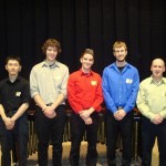 percussion students picture with dr glennschaft